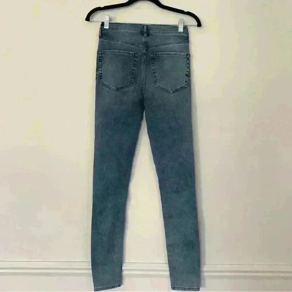Free People Women's Mid-Rise Skinny Jeans Size 26 Long - Picture 11 of 12